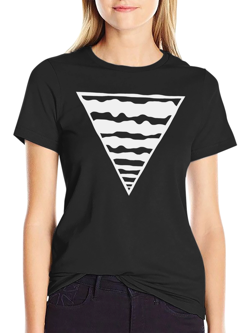 Abstract Triangle Graphic Tee - Modern Design