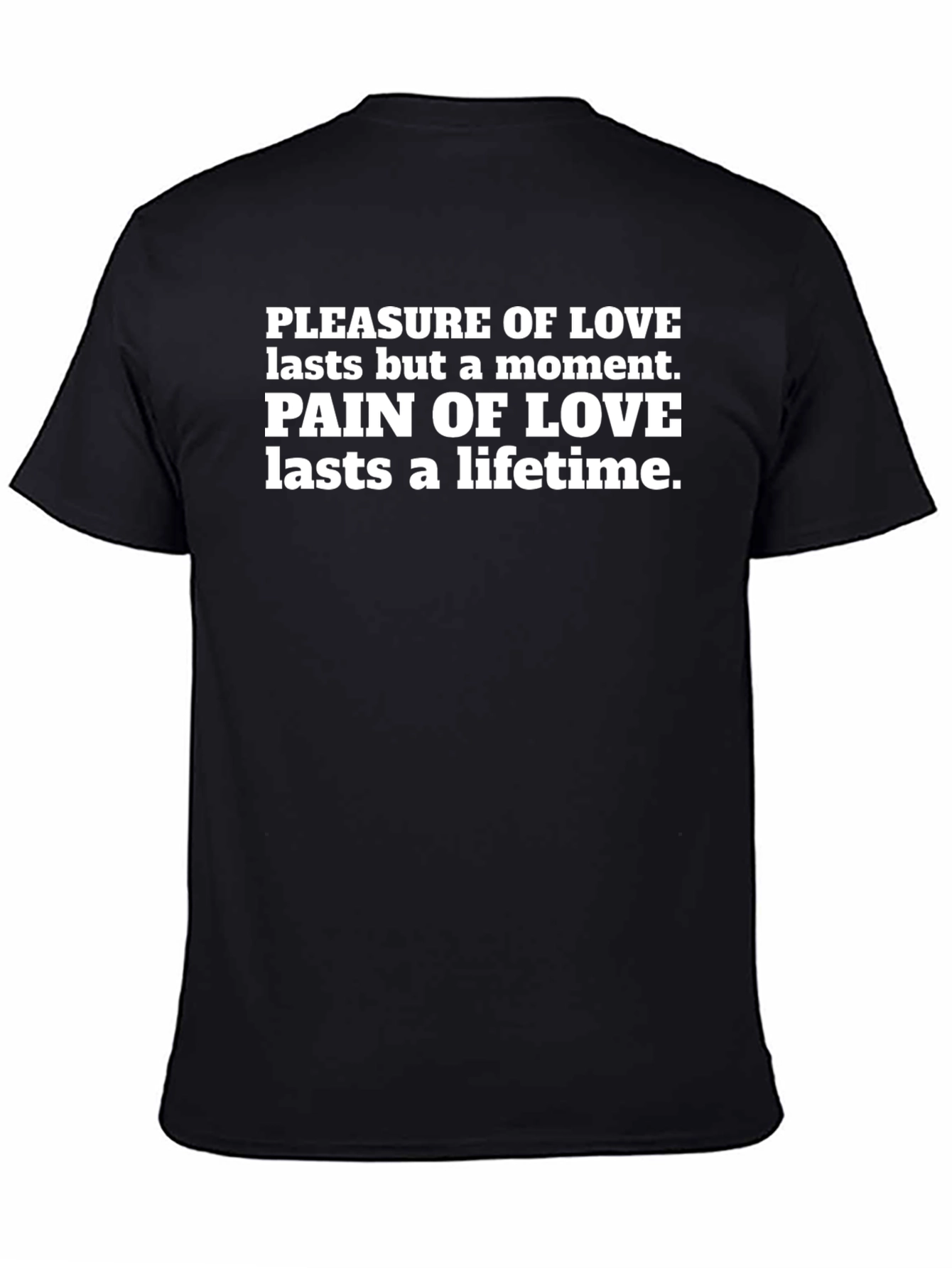 Pleasure & Pain of Love Black Graphic Tee