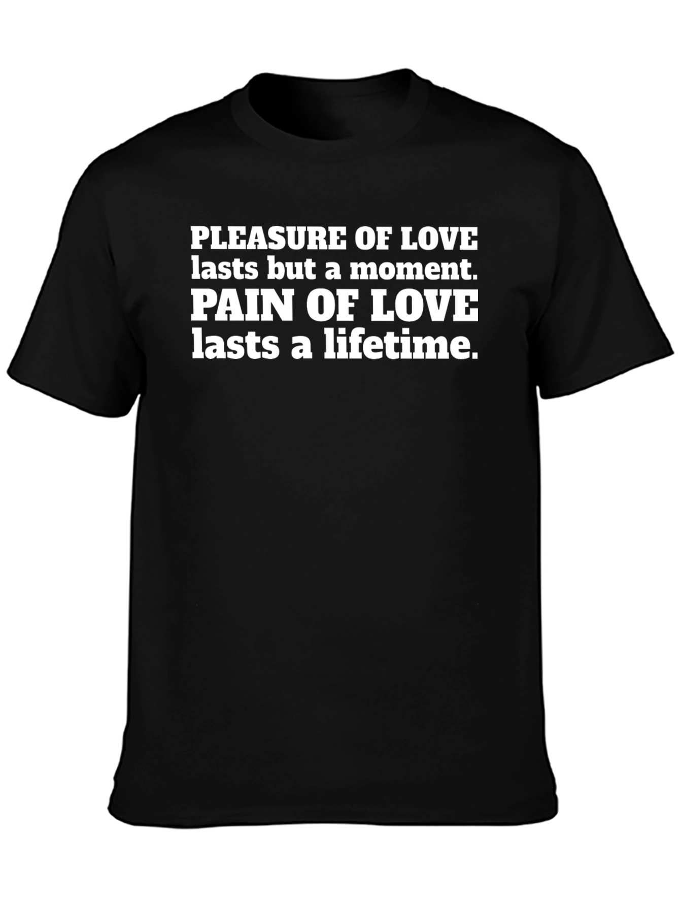 Pleasure & Pain of Love Black Graphic Tee