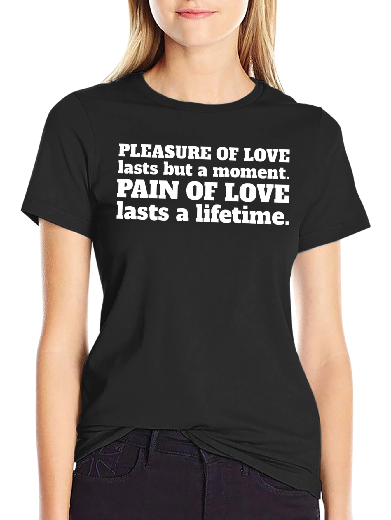 Pleasure & Pain of Love Black Graphic Tee