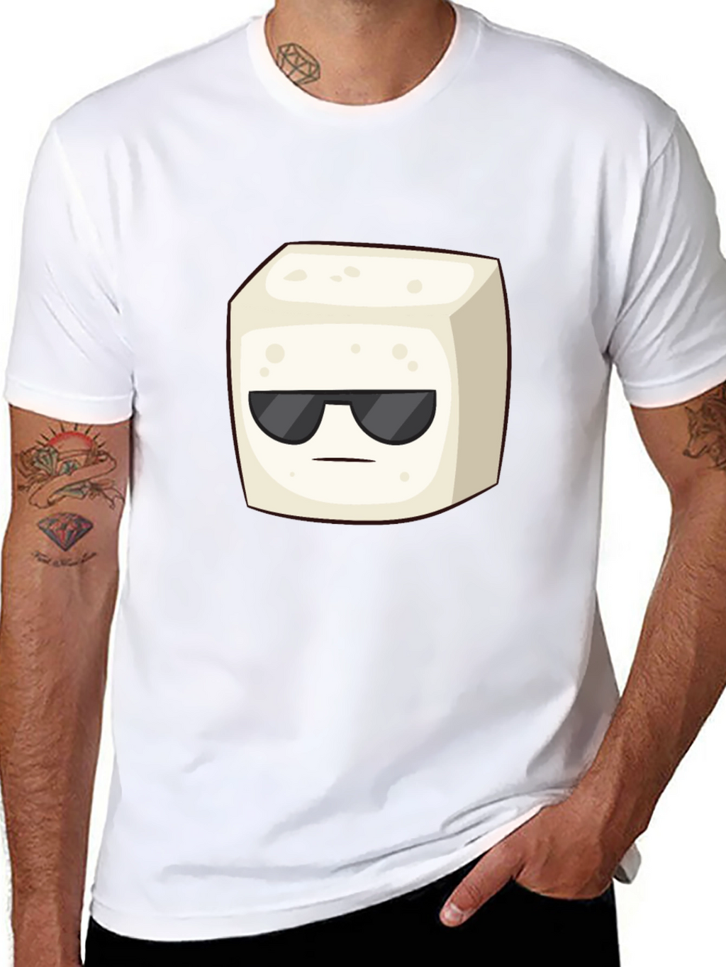 Cool Cube Graphic T-Shirt - Black
