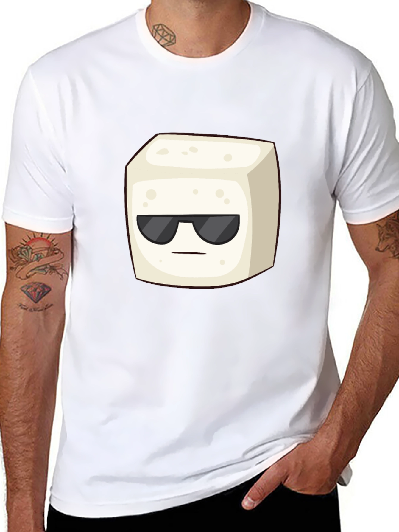 Cool Cube Graphic T-Shirt - Black