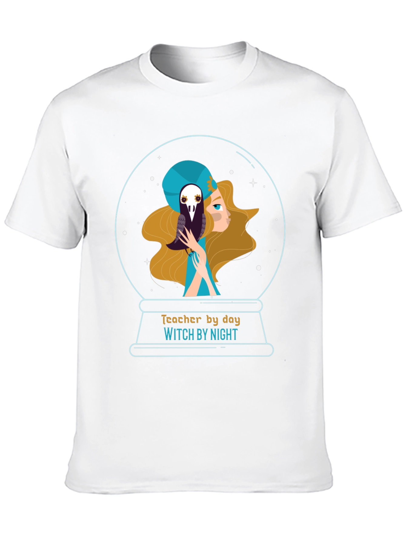Teacher by Day Witch by Night Graphic T-Shirt