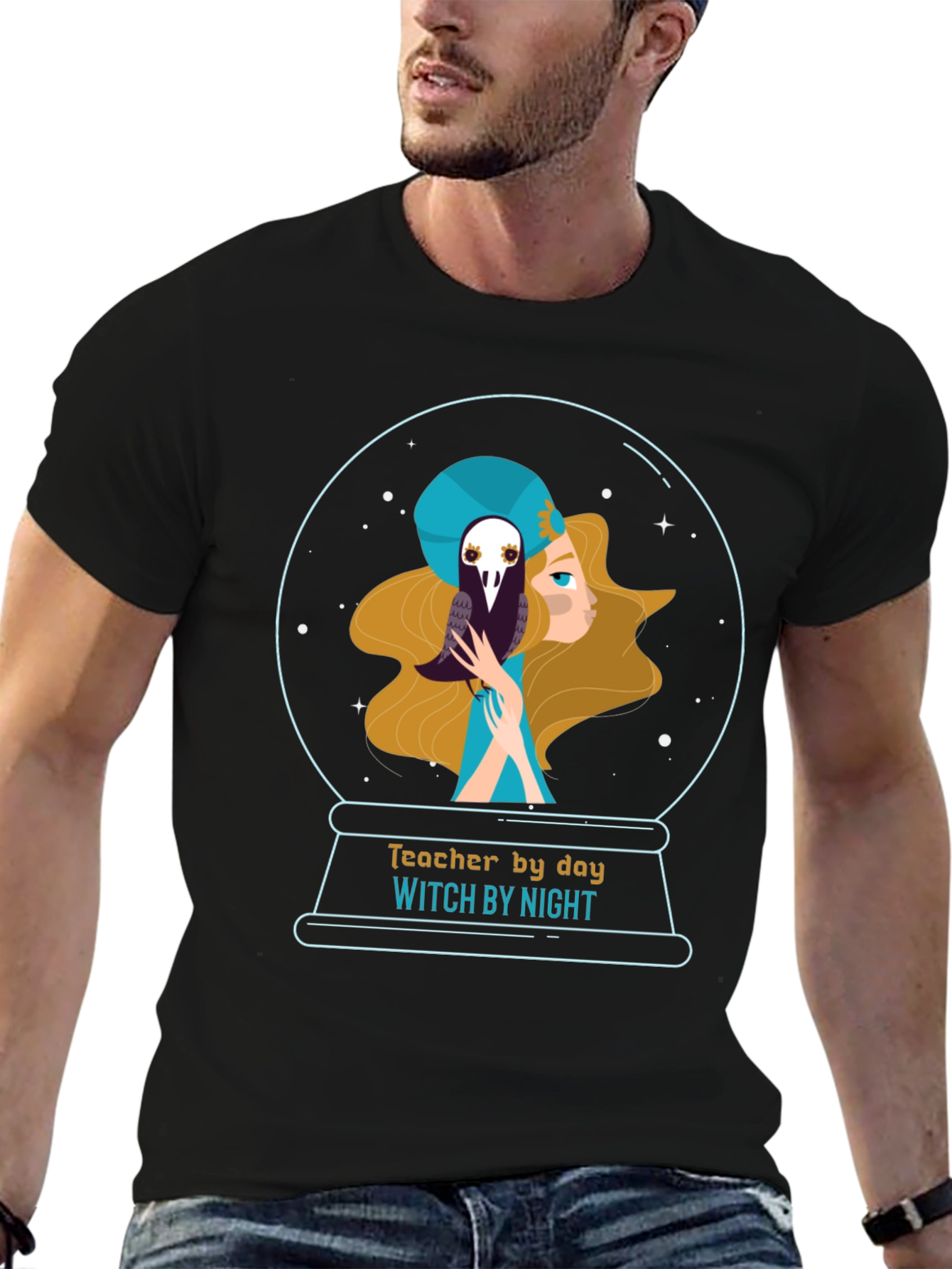 Teacher by Day Witch by Night Graphic T-Shirt
