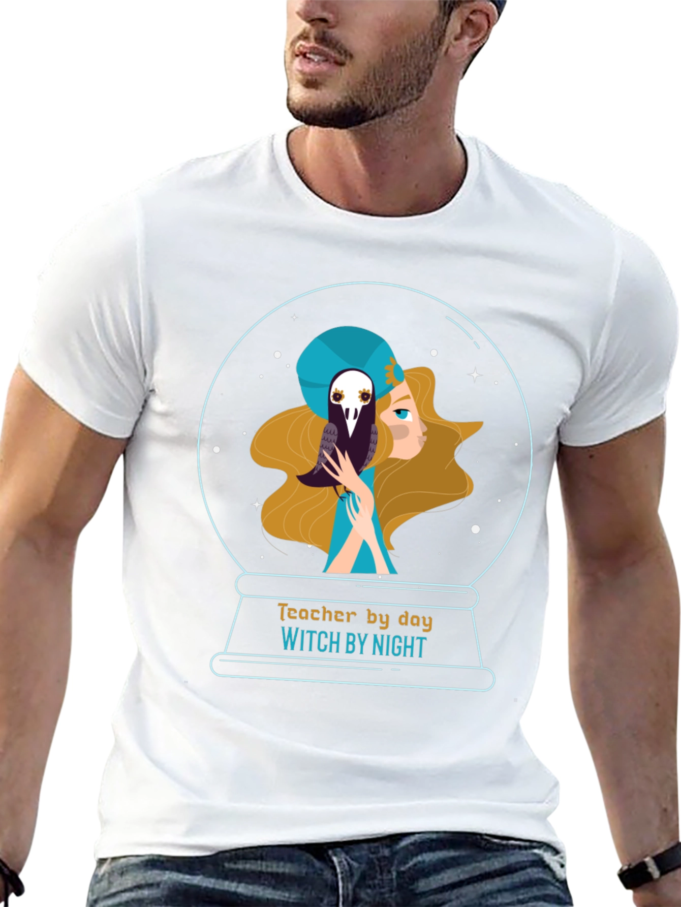 Teacher by Day Witch by Night Graphic T-Shirt