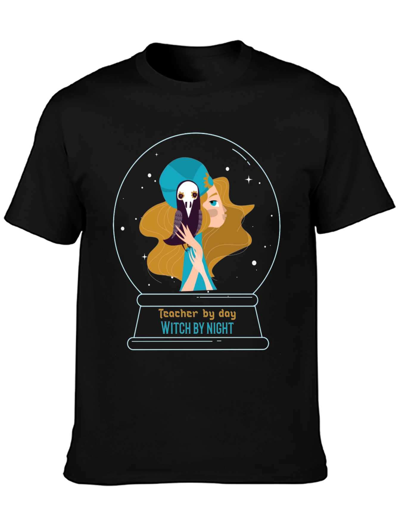 Teacher by Day Witch by Night Graphic T-Shirt