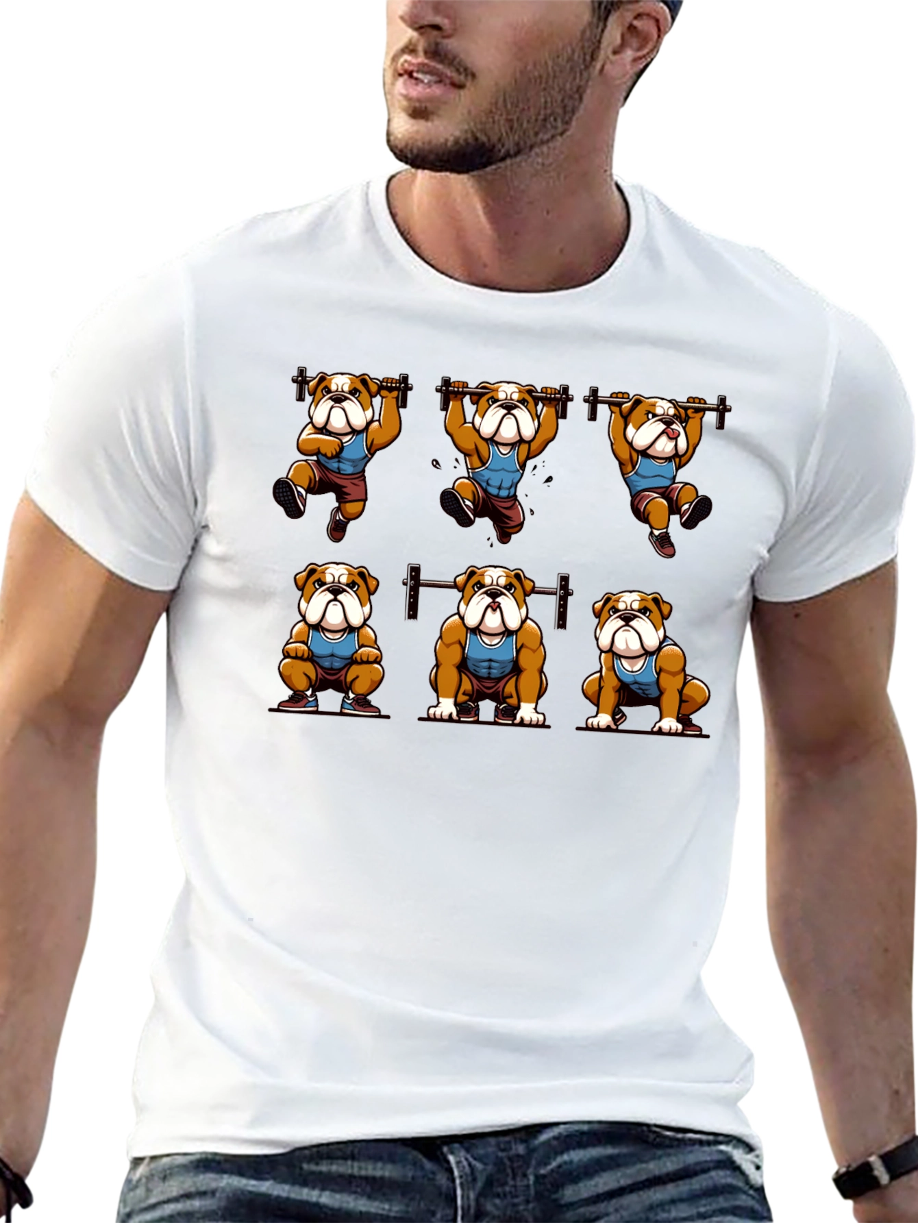 Bulldog Gym Workout T-Shirt
