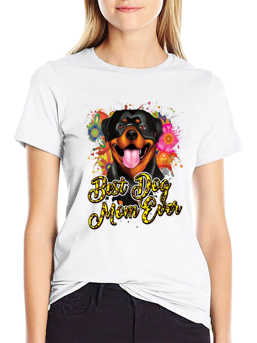 Dog Mom Ever Rottweiler T-Shirt