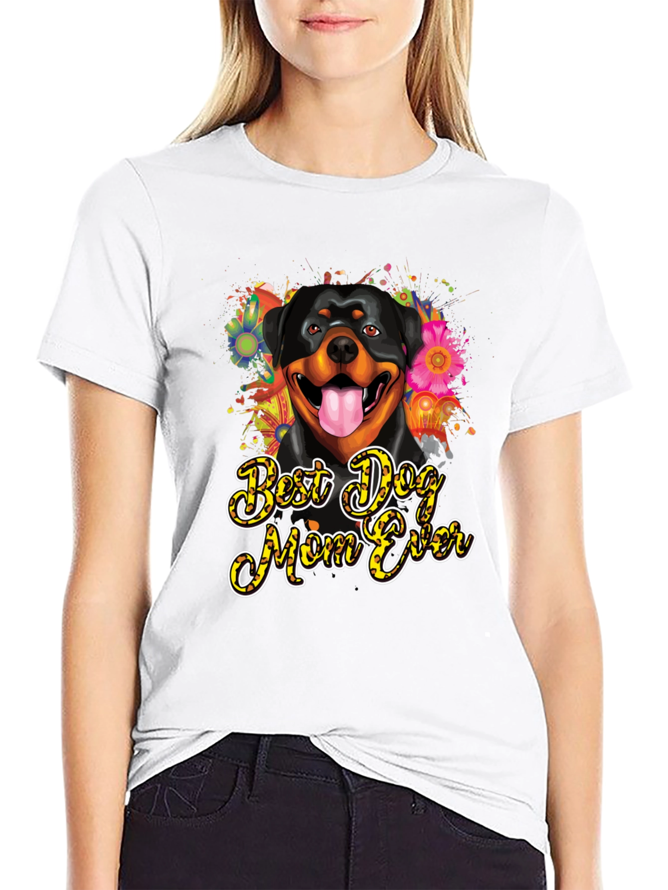 Dog Mom Ever Rottweiler T-Shirt