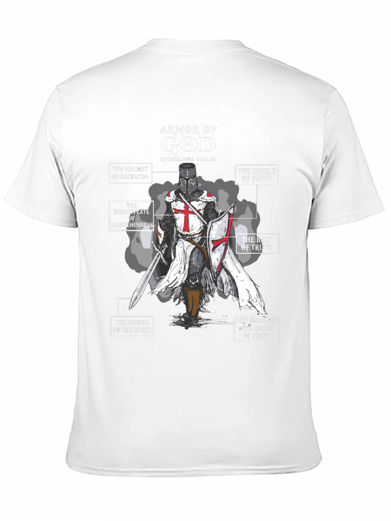 Armor of God Black T-Shirt