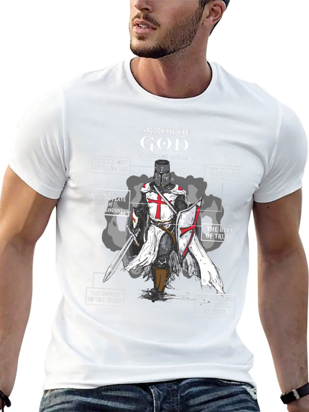 Armor of God Black T-Shirt