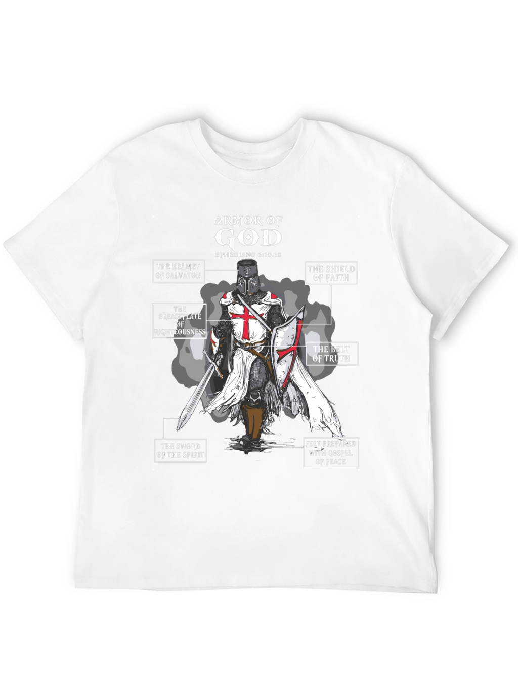 Armor of God Black T-Shirt