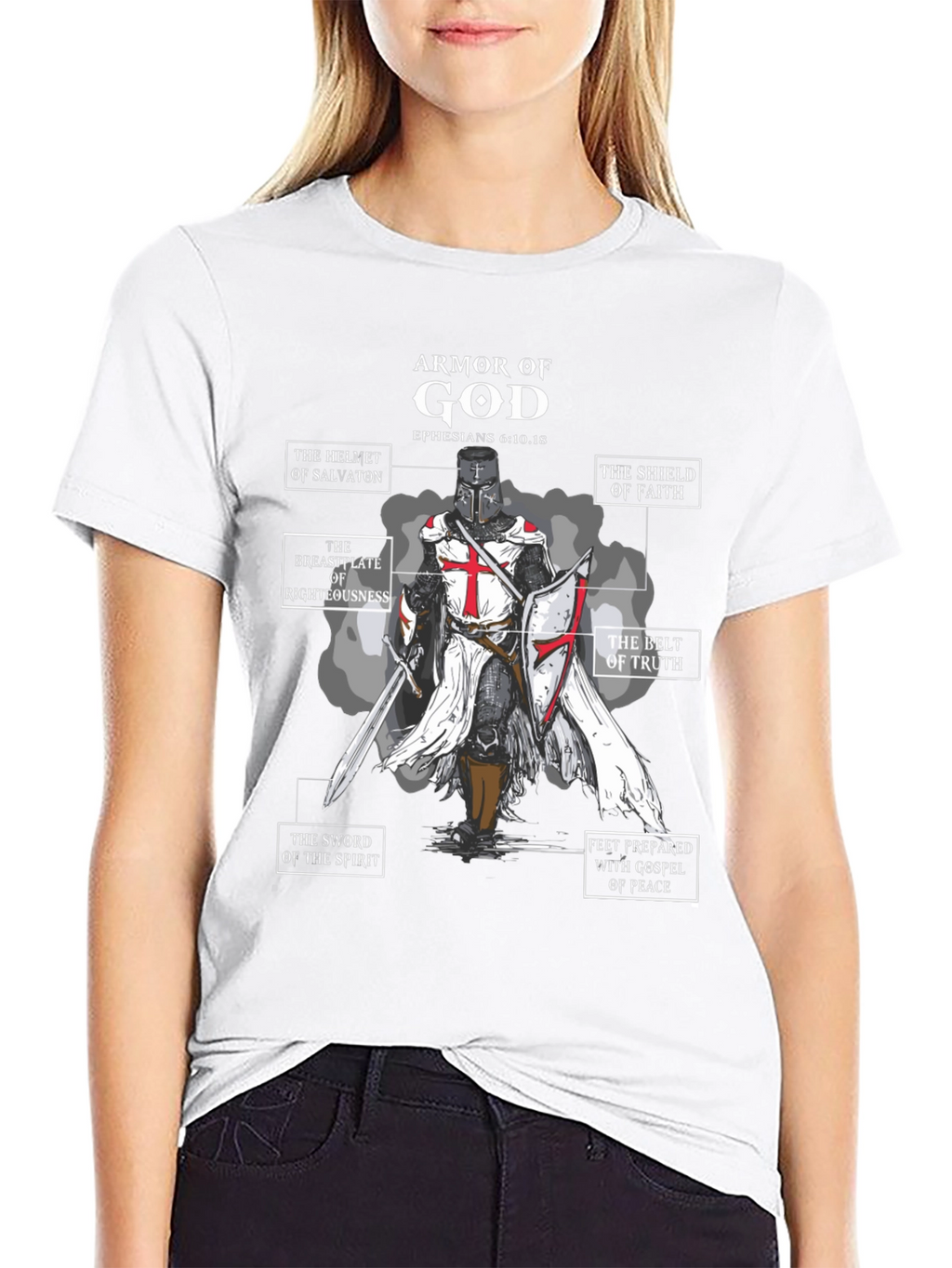 Armor of God Black T-Shirt