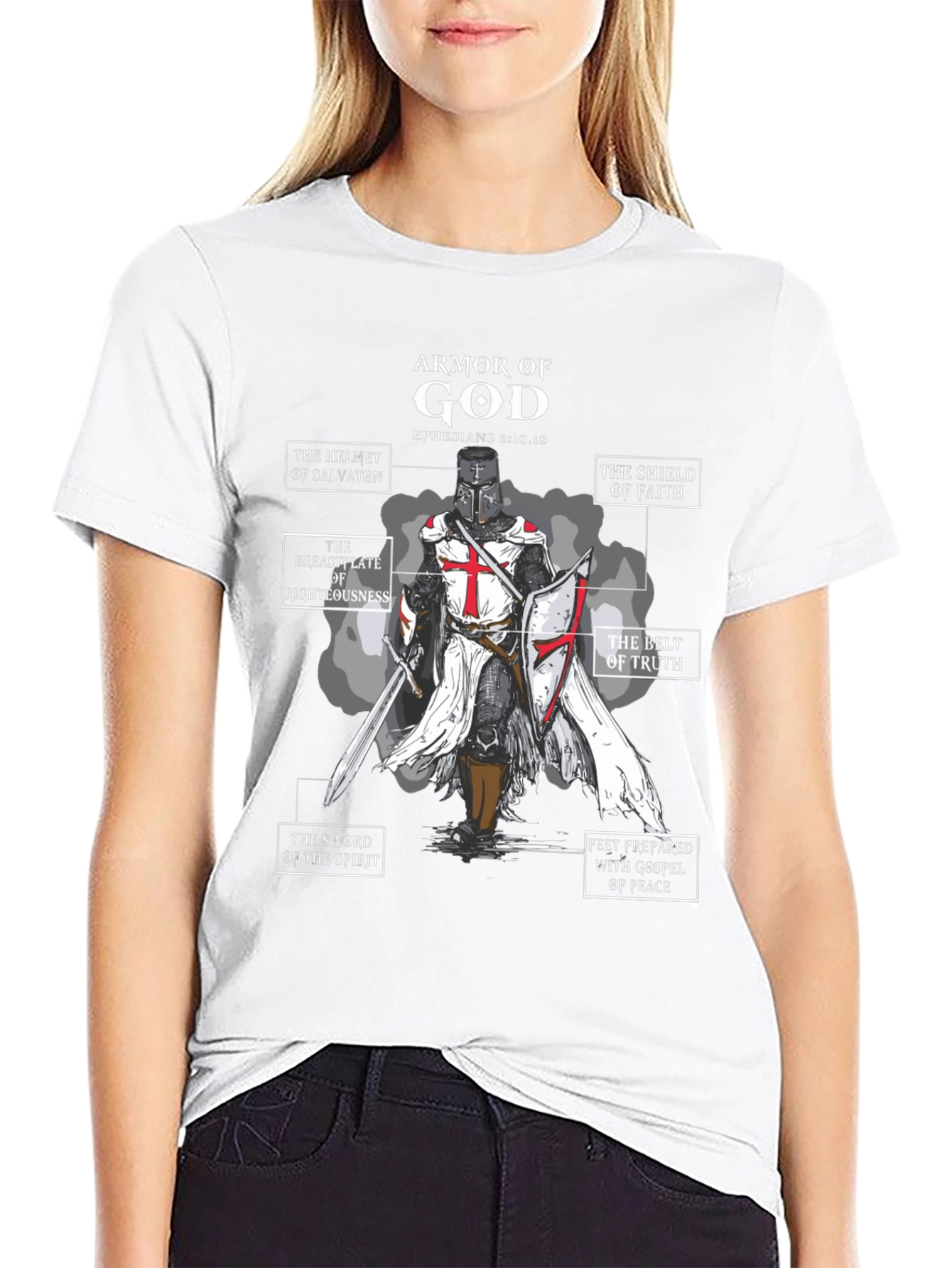 Armor of God Black T-Shirt