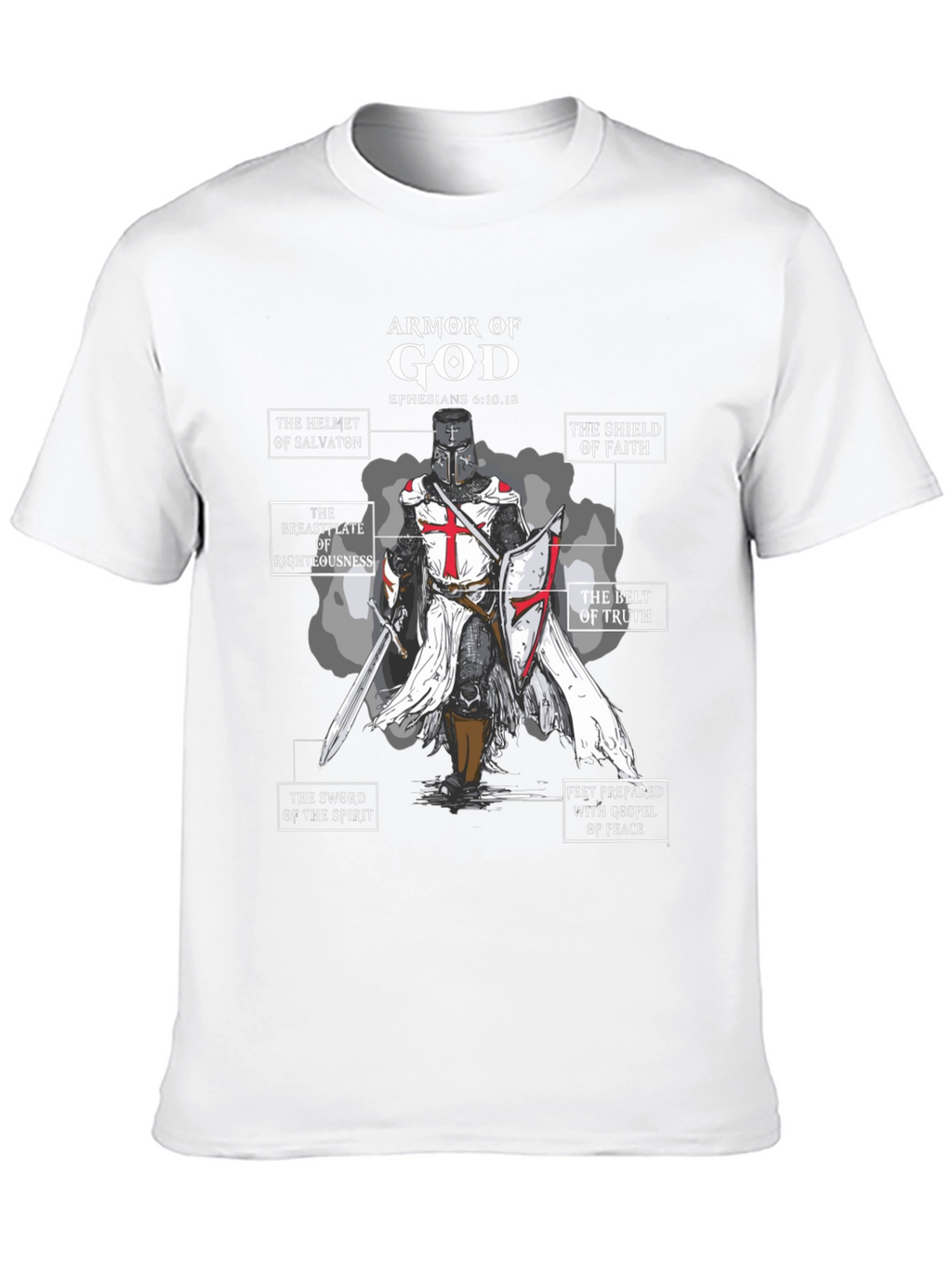 Armor of God Black T-Shirt