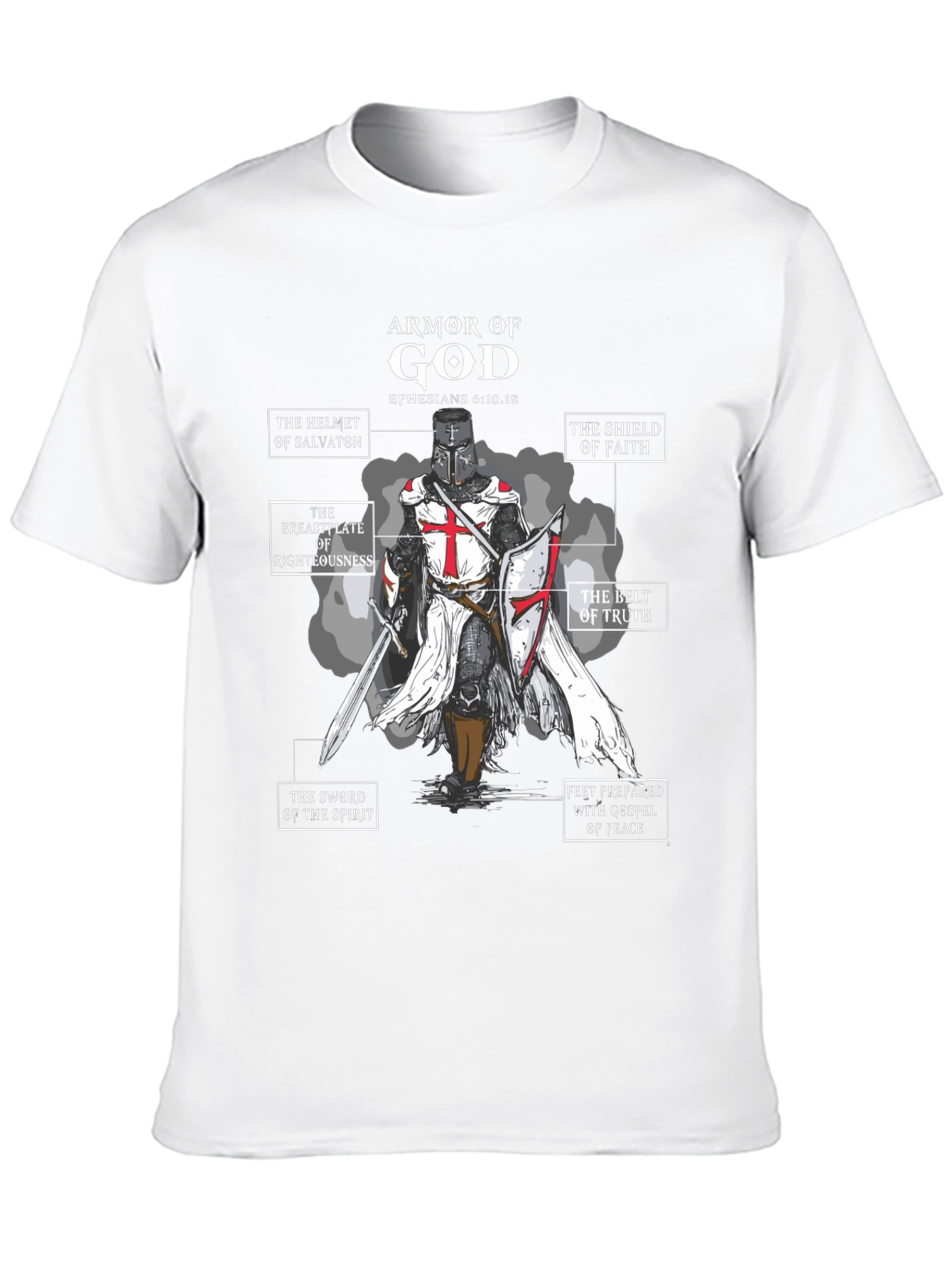 Armor of God Black T-Shirt