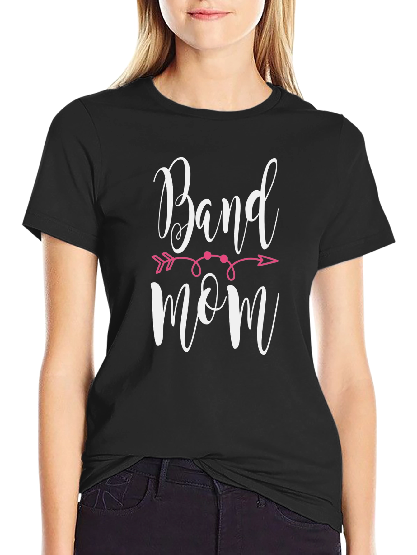 Band Mom T-Shirt - Black Cotton Tee