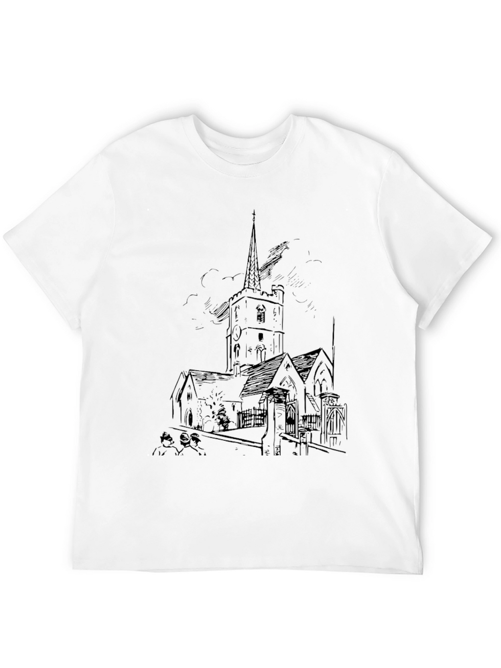 Black Church Sketch T-Shirt