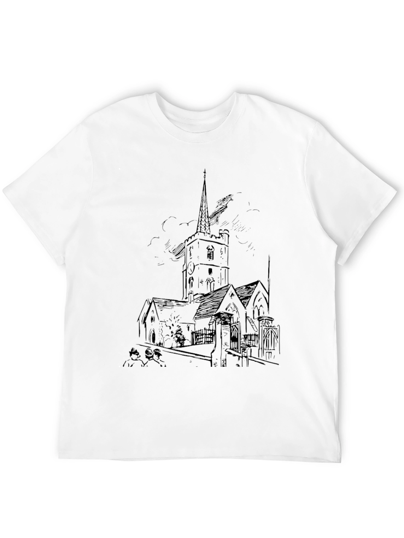 Black Church Sketch T-Shirt