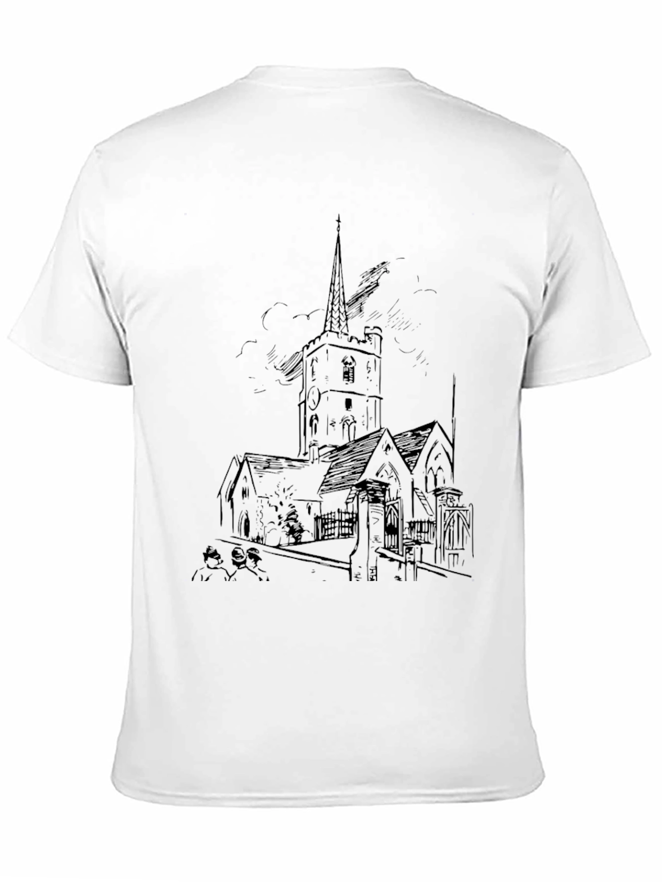 Black Church Sketch T-Shirt