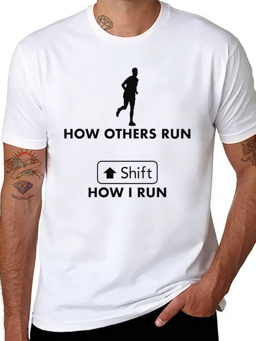 How I Run Funny Graphic Tee
