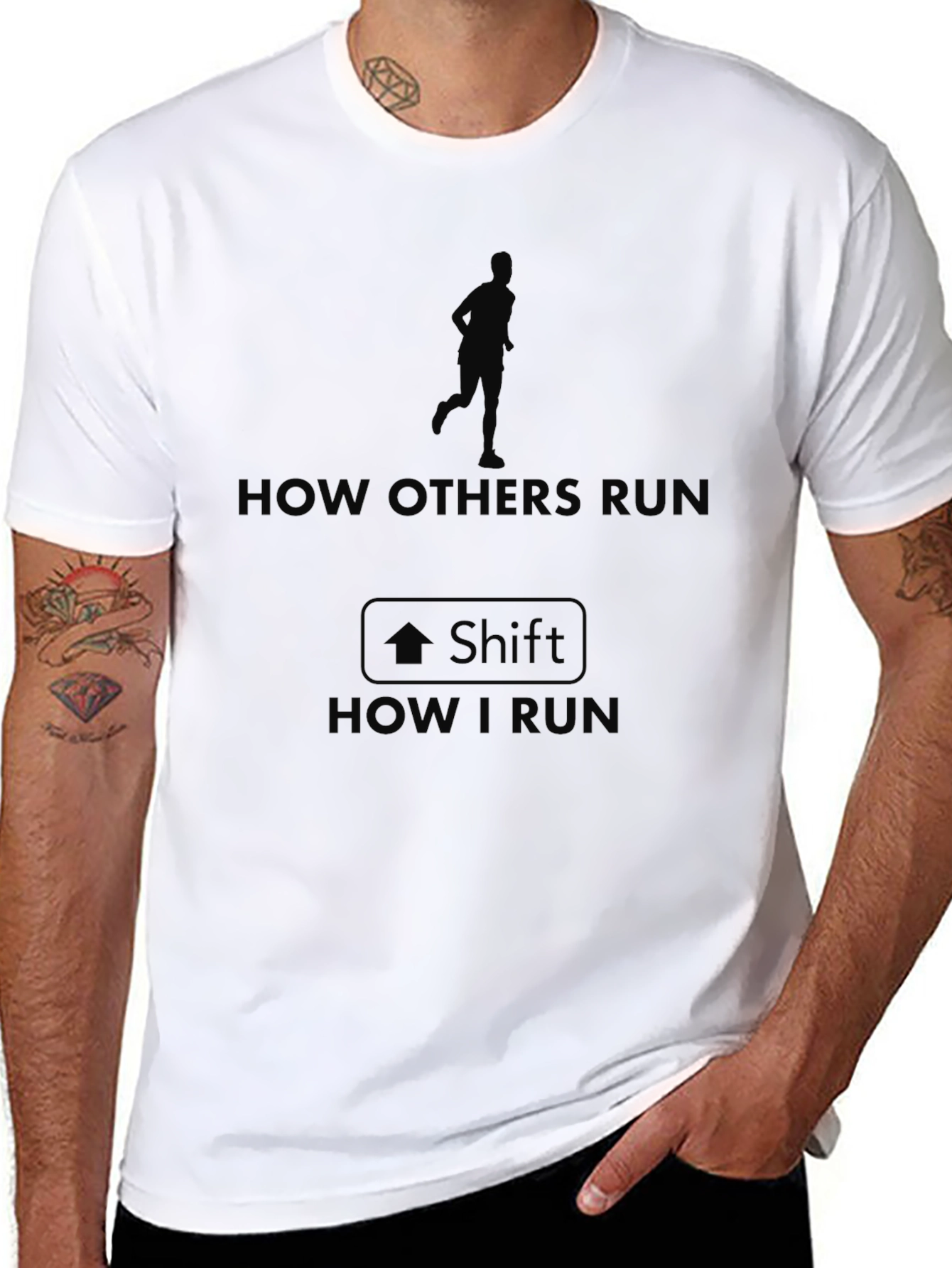 How I Run Funny Graphic Tee