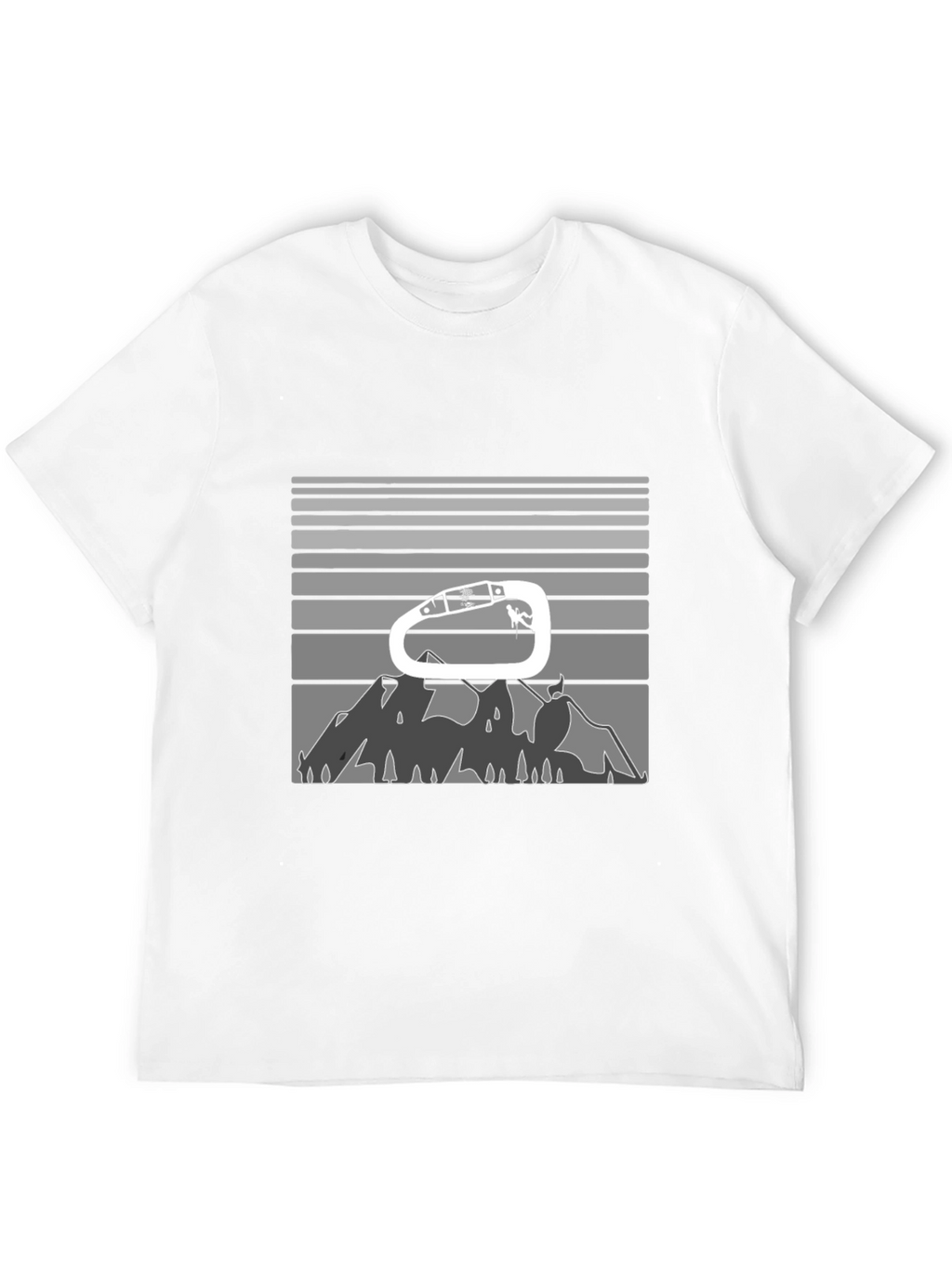 Climbing Carabiner Mountain Graphic Tee
