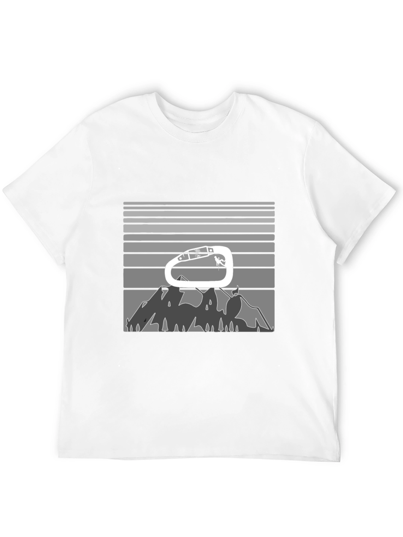 Climbing Carabiner Mountain Graphic Tee