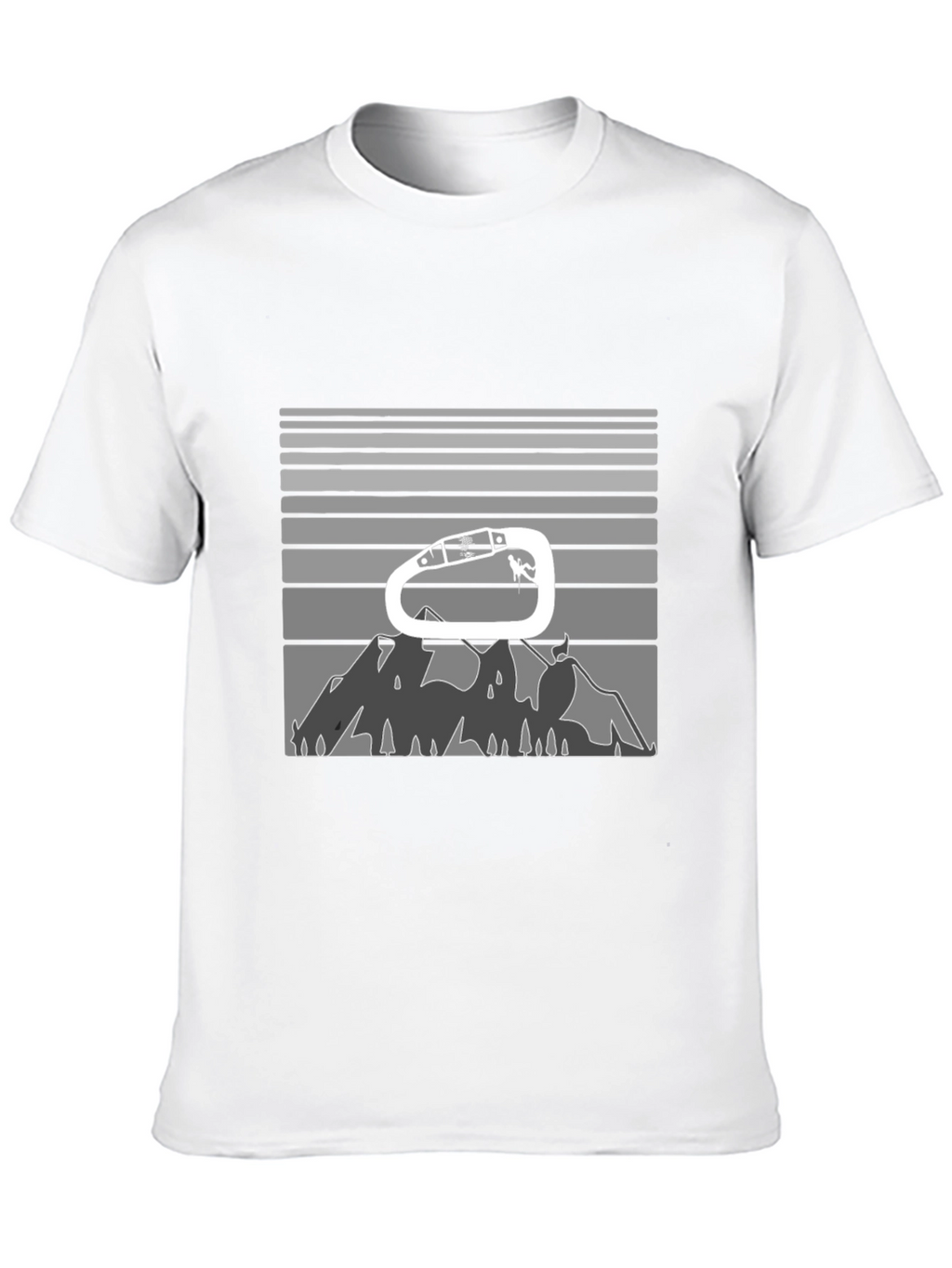 Climbing Carabiner Mountain Graphic Tee