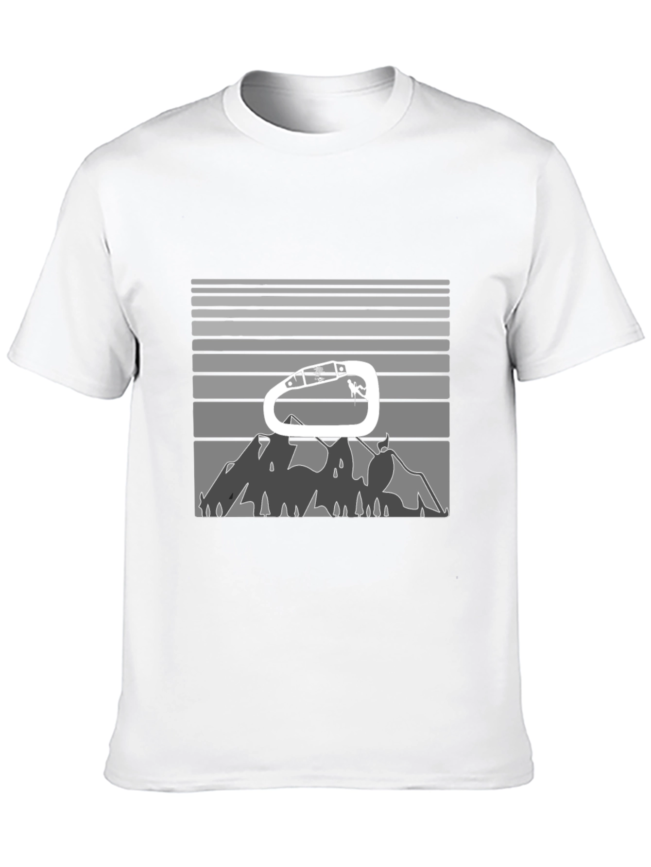 Climbing Carabiner Mountain Graphic Tee