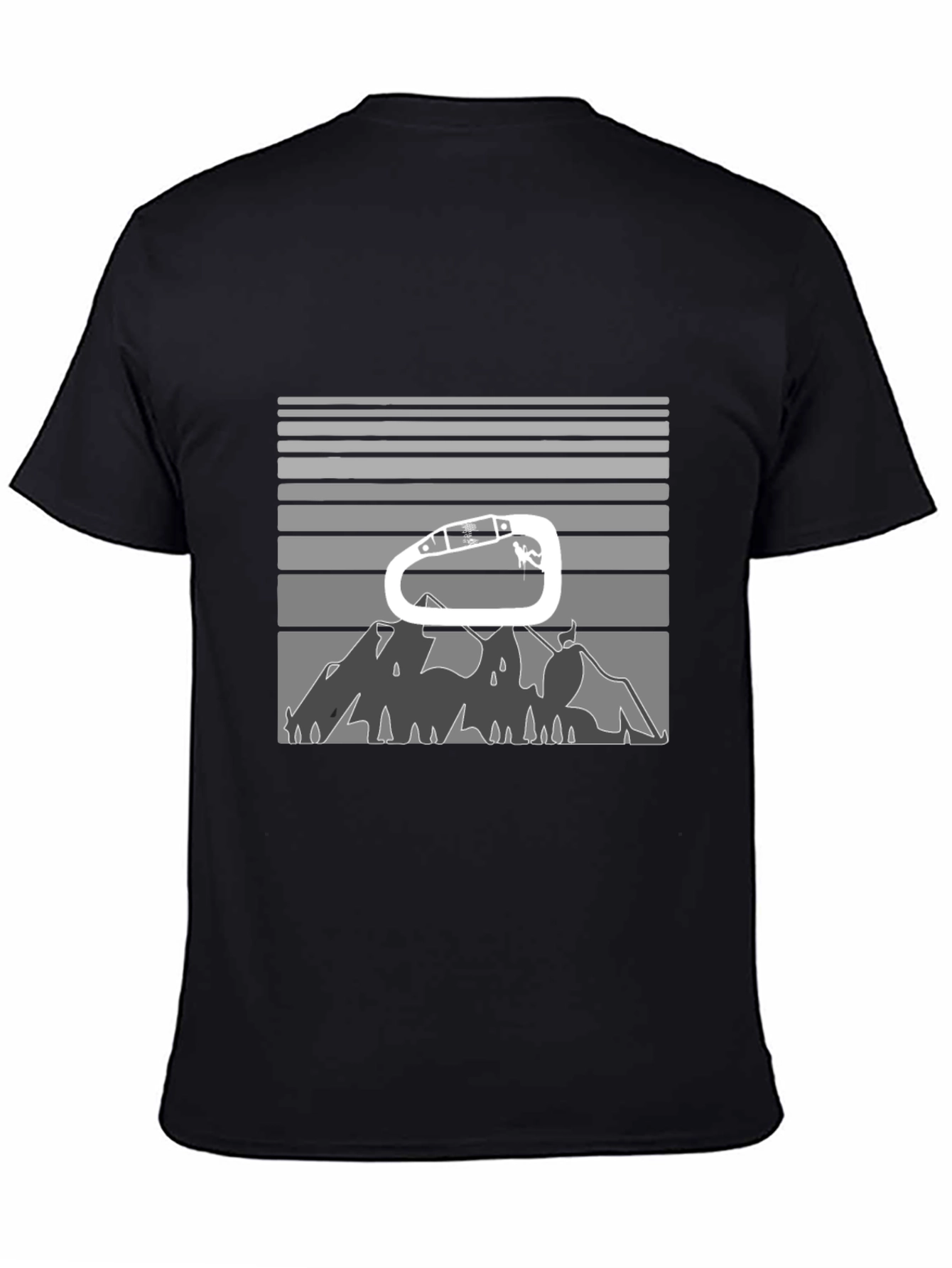 Climbing Carabiner Mountain Graphic Tee