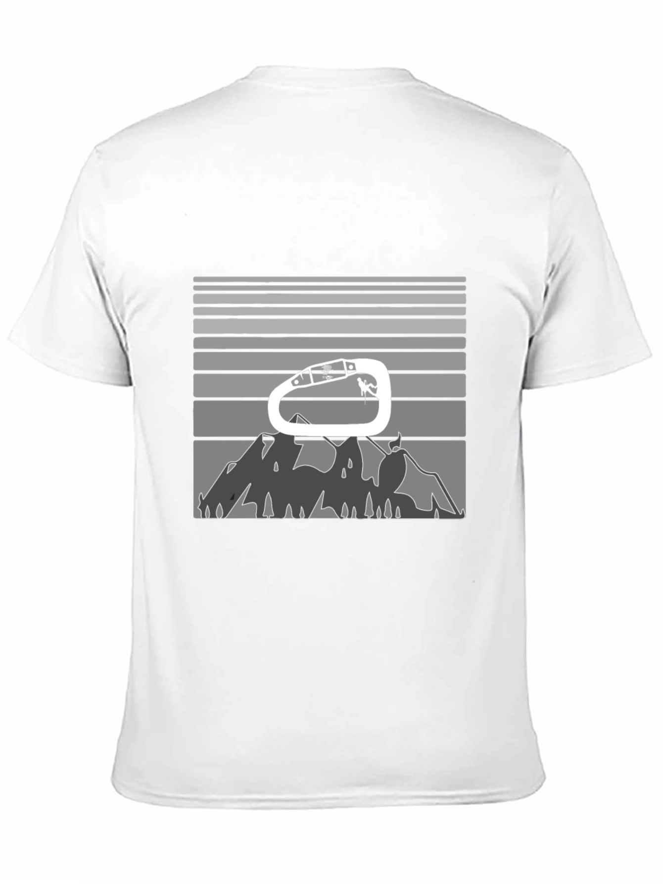 Climbing Carabiner Mountain Graphic Tee
