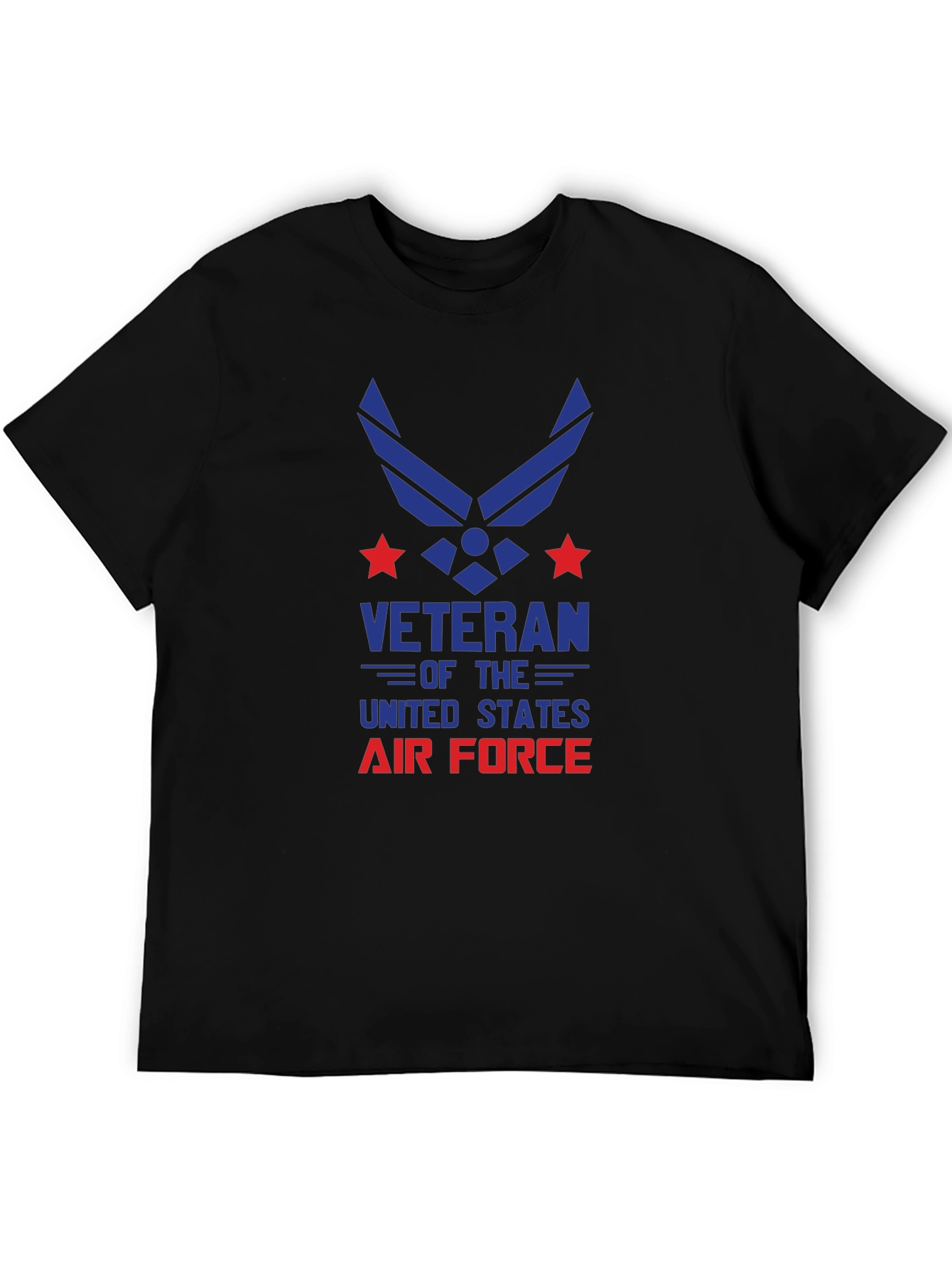 Air Force Veteran Graphic T-Shirt - Black