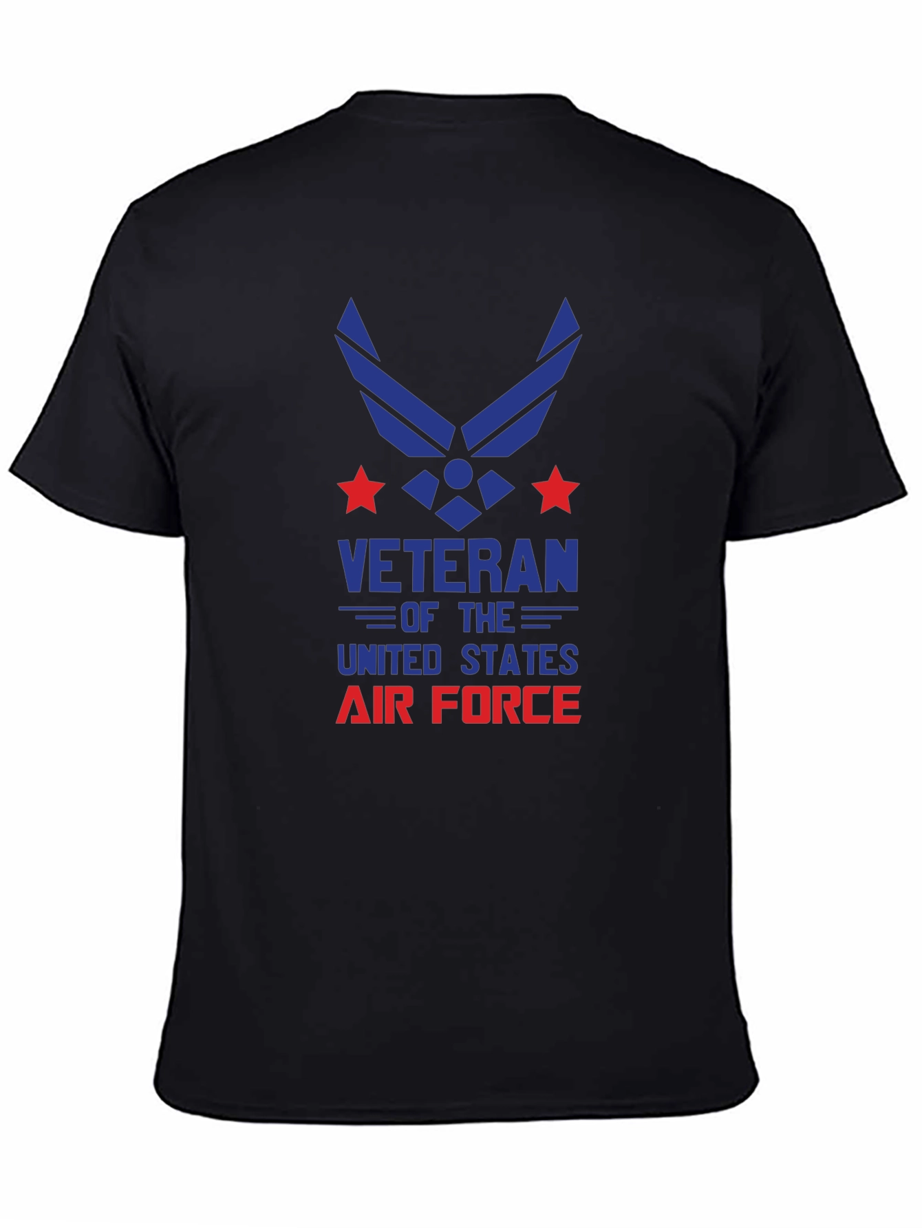 Air Force Veteran Graphic T-Shirt - Black