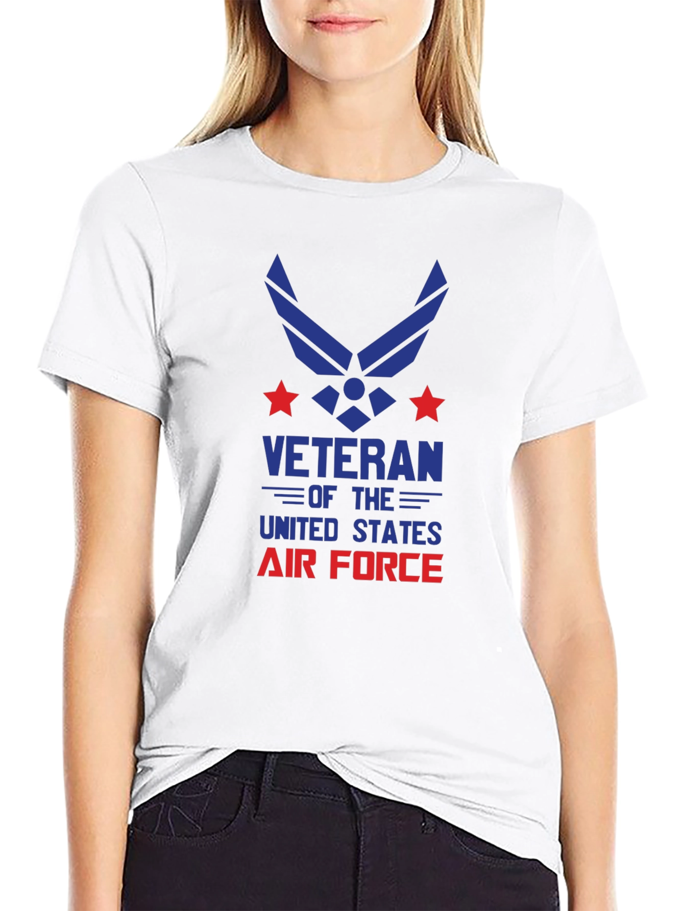 Air Force Veteran Graphic T-Shirt - Black
