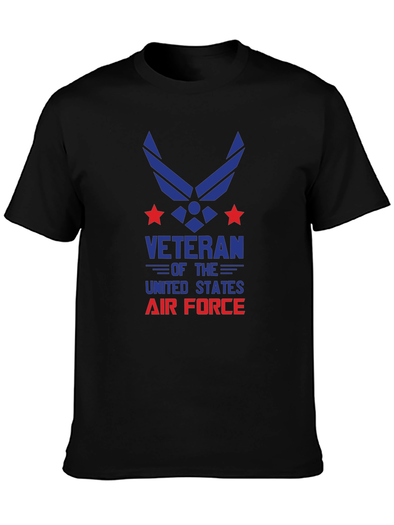 Air Force Veteran Graphic T-Shirt - Black
