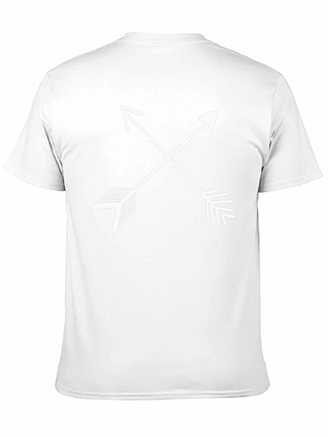 Crossed Arrows Graphic Tee - Casual Black T-Shirt