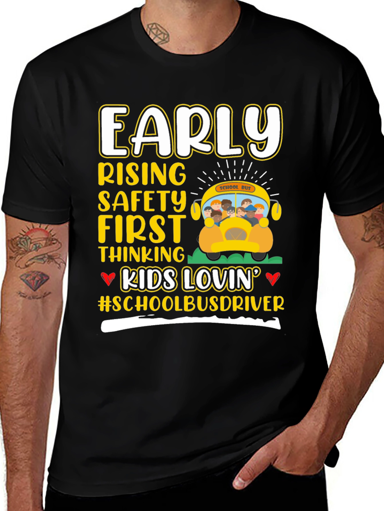 Early Risers School Bus Driver T-Shirt