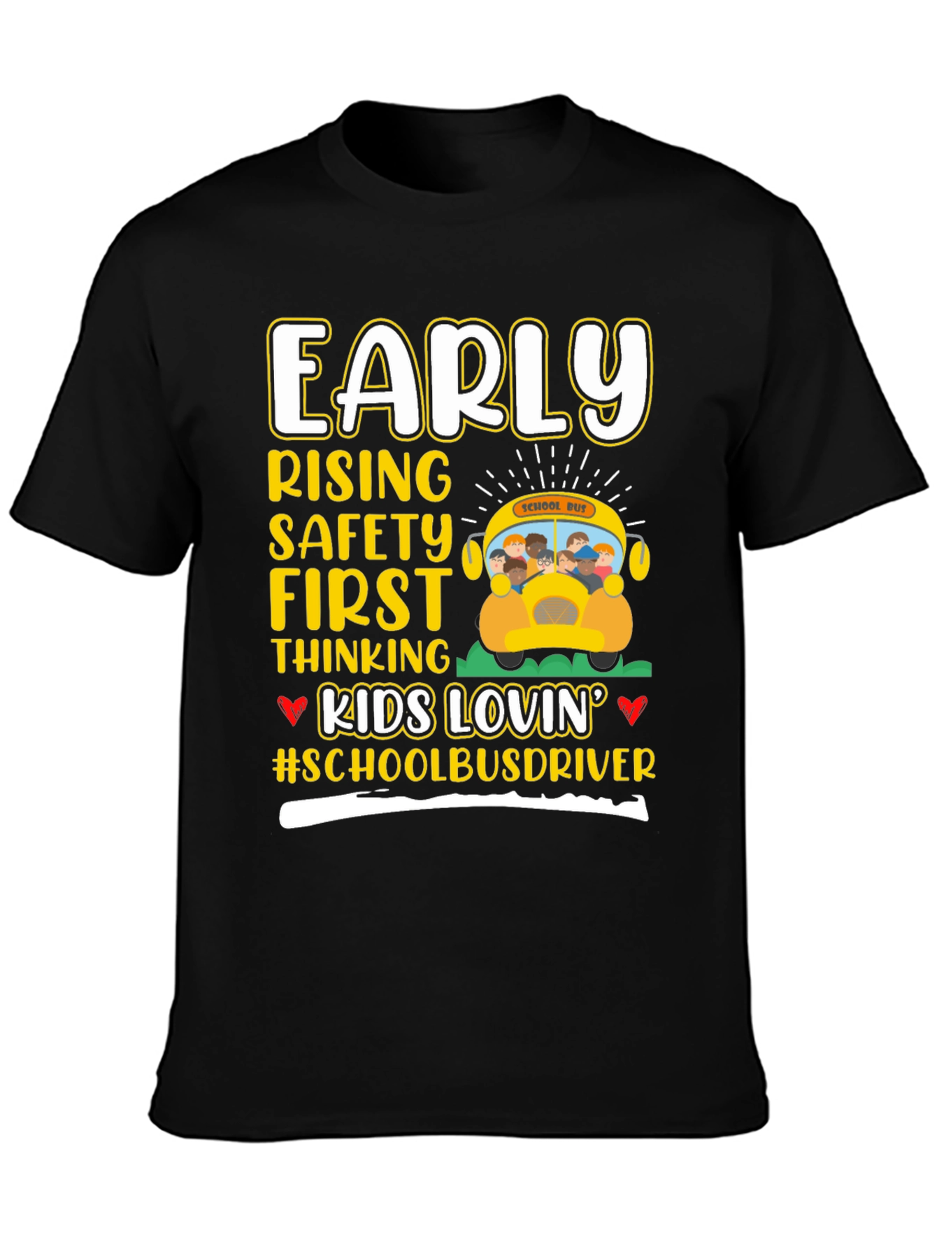 Early Risers School Bus Driver T-Shirt