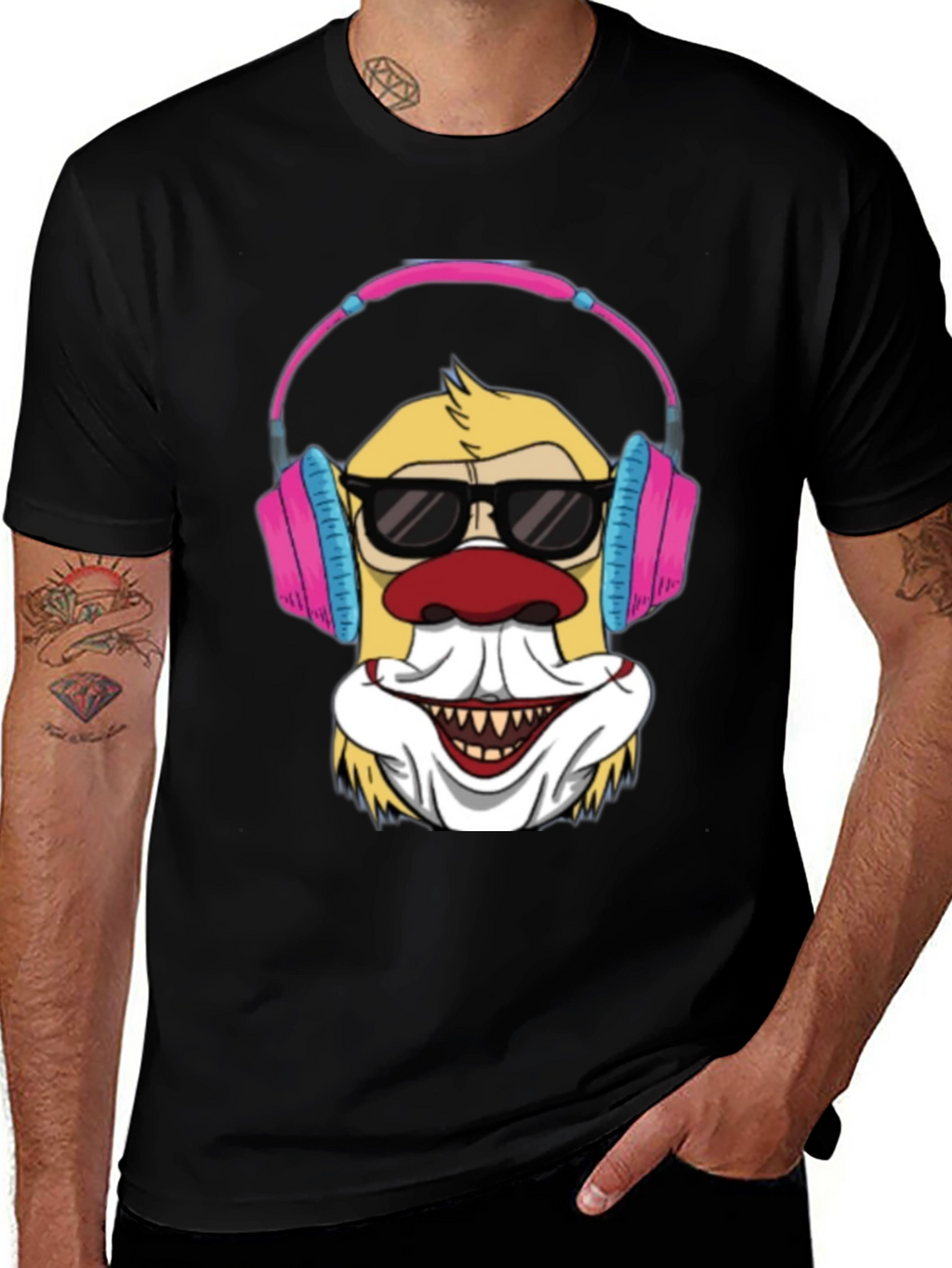 Clown DJ T-Shirt - Funny Graphic Tee