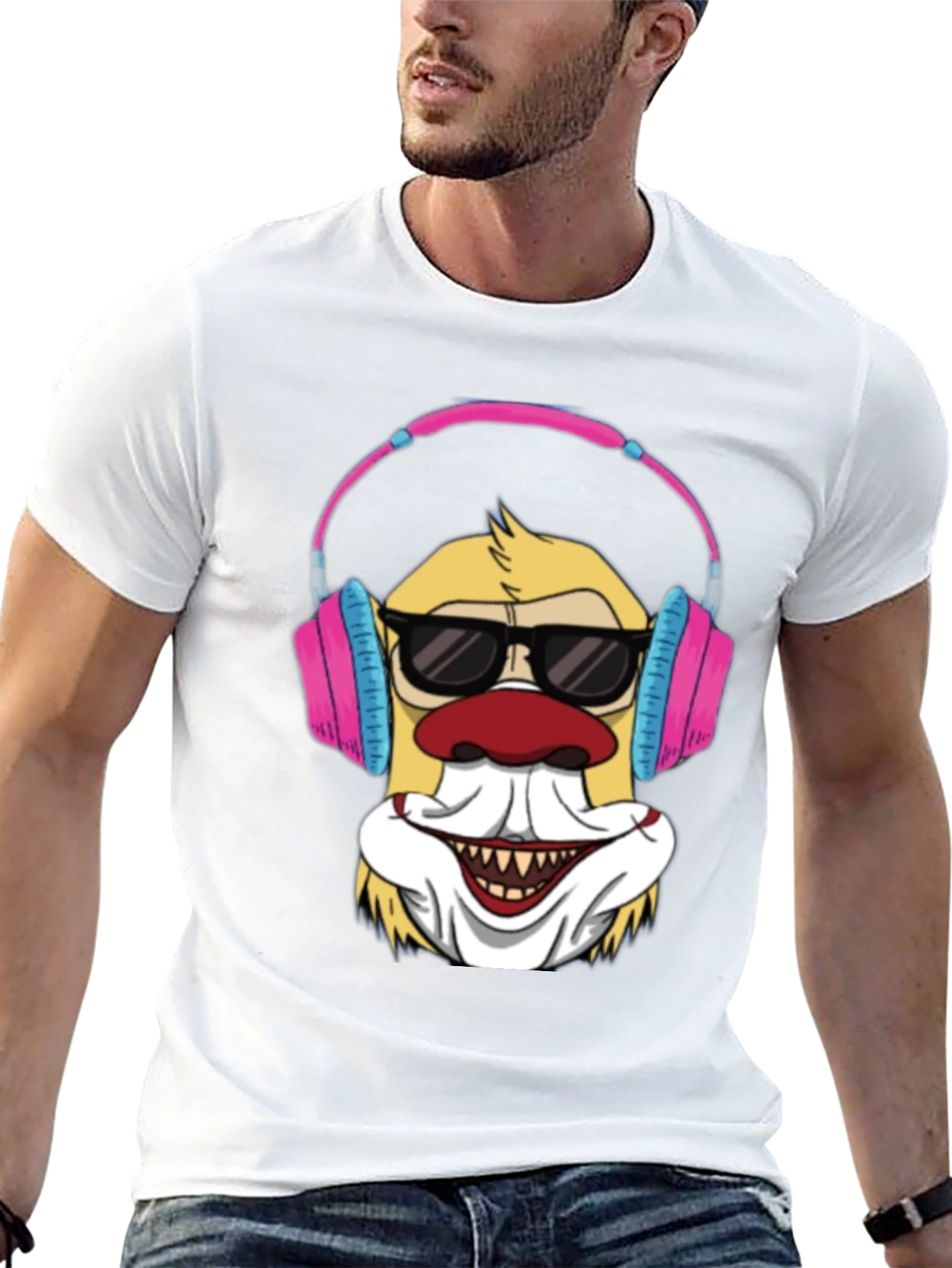 Clown DJ T-Shirt - Funny Graphic Tee