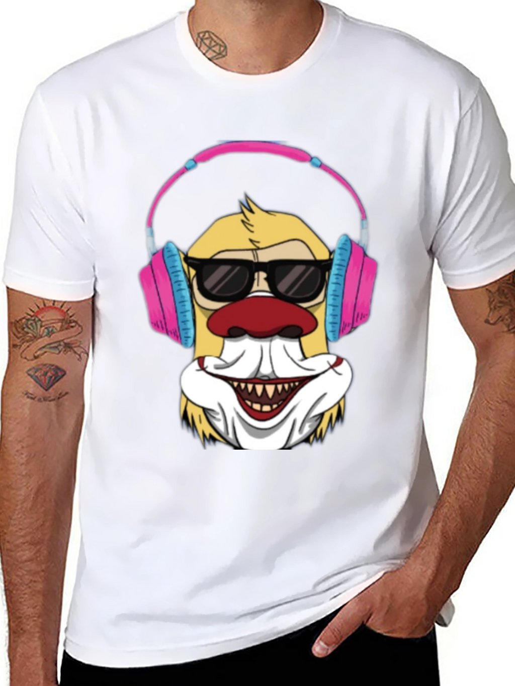 Clown DJ T-Shirt - Funny Graphic Tee