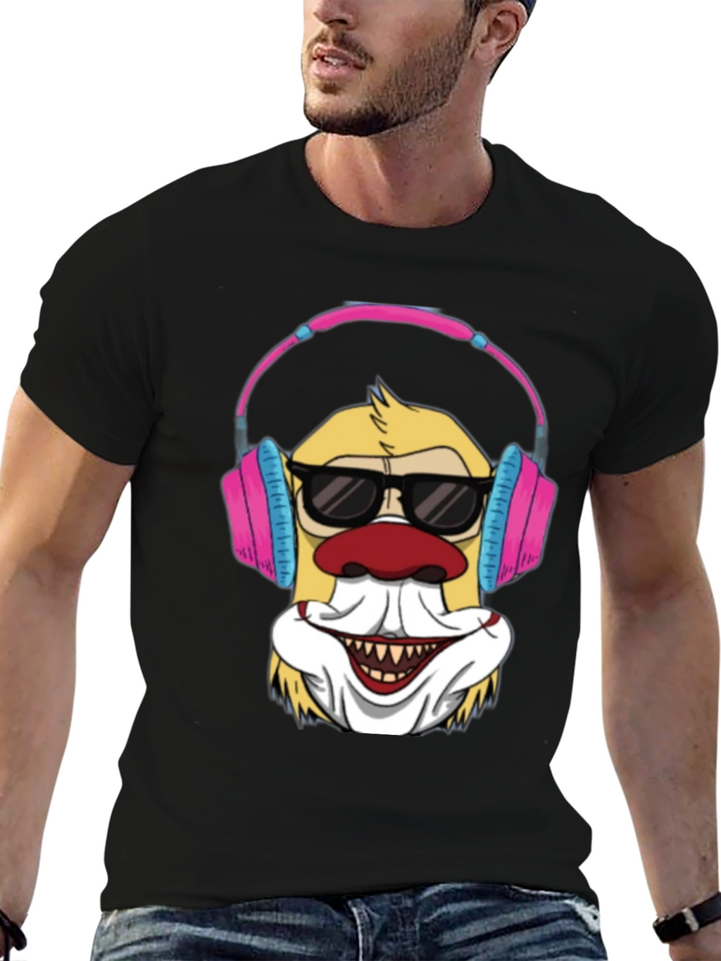 Clown DJ T-Shirt - Funny Graphic Tee