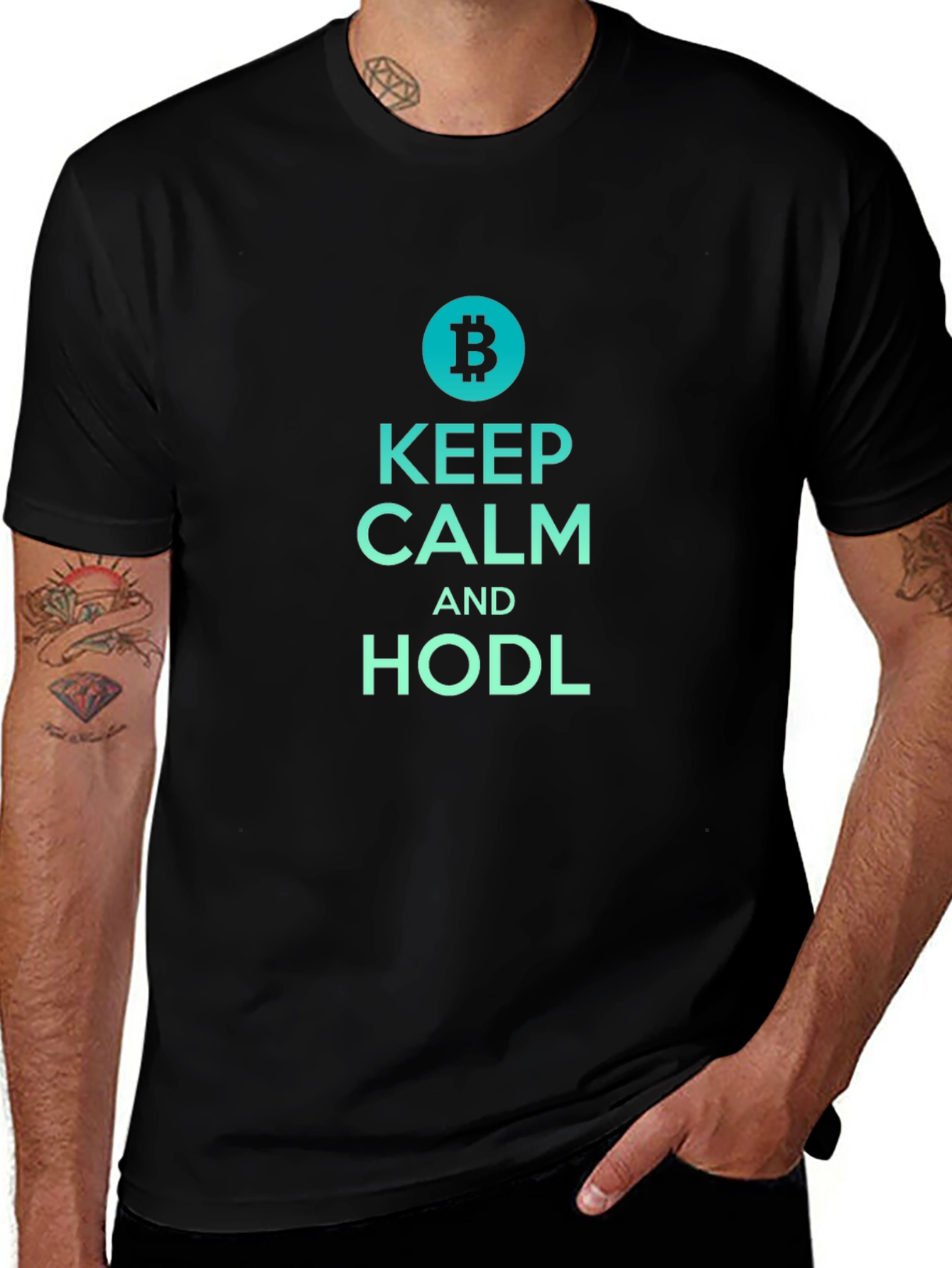 Bitcoin HODL T-Shirt - Keep Calm Crypto Tee