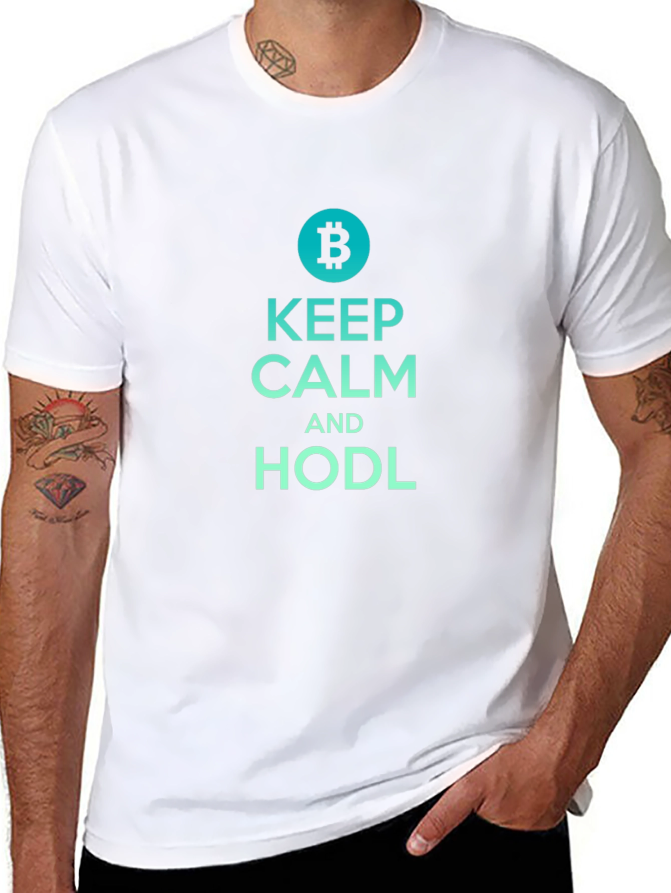 Bitcoin HODL T-Shirt - Keep Calm Crypto Tee