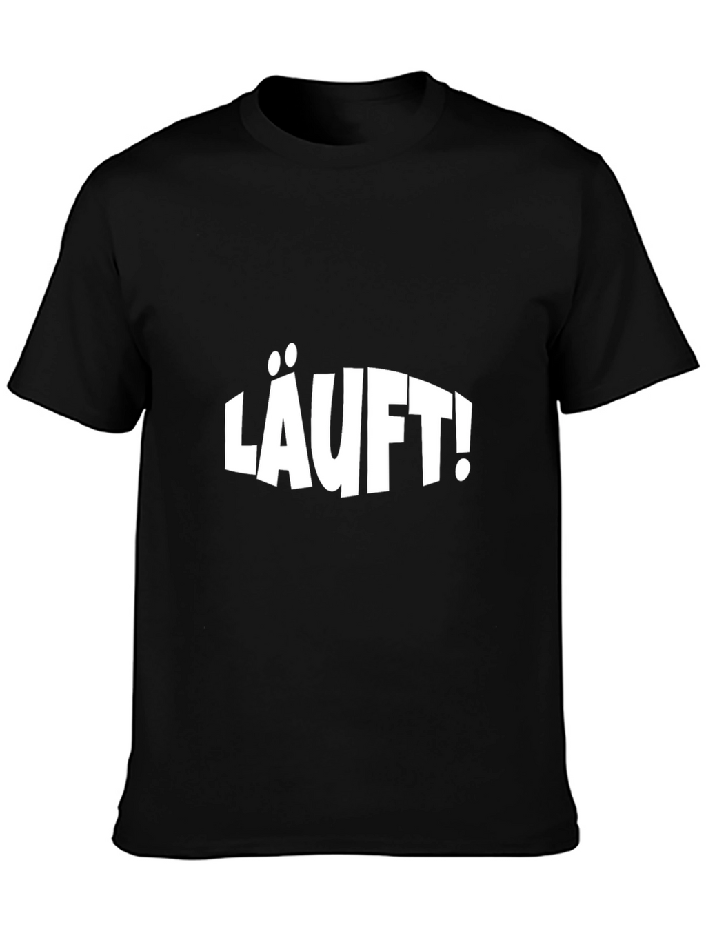 LÄUFT! Black Graphic T-Shirt