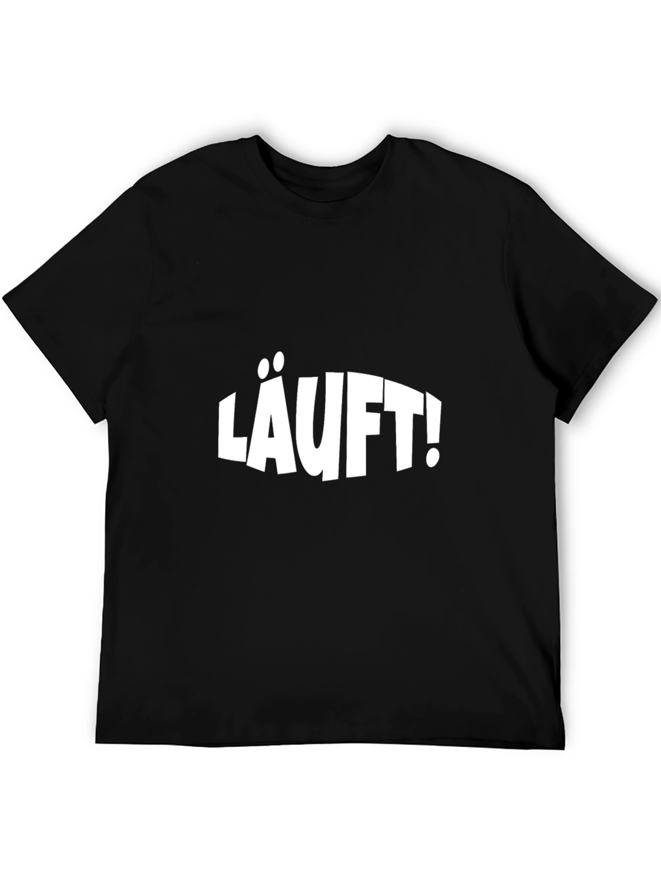 LÄUFT! Black Graphic T-Shirt