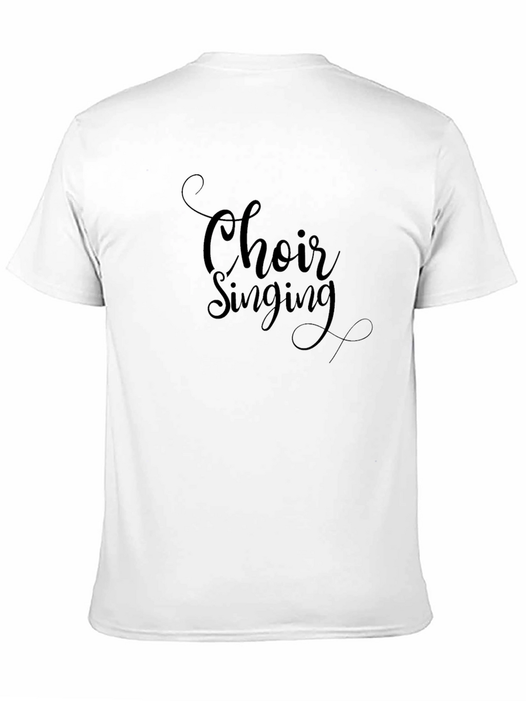 Choir Singing Black Graphic Tee Shirt
