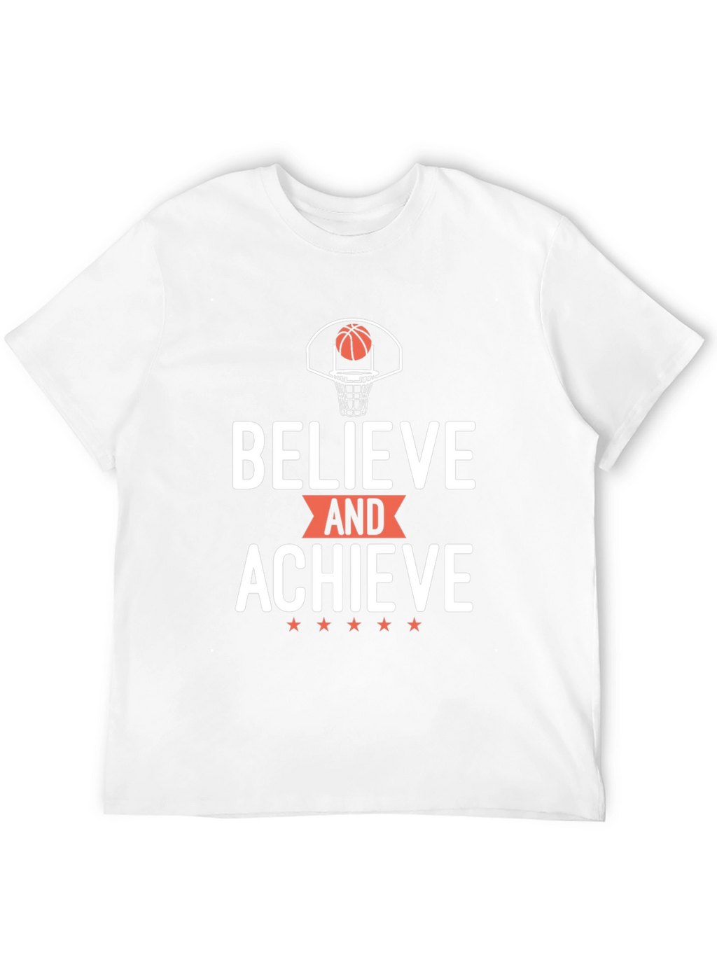 Believe and Achieve Basketball Graphic Tee