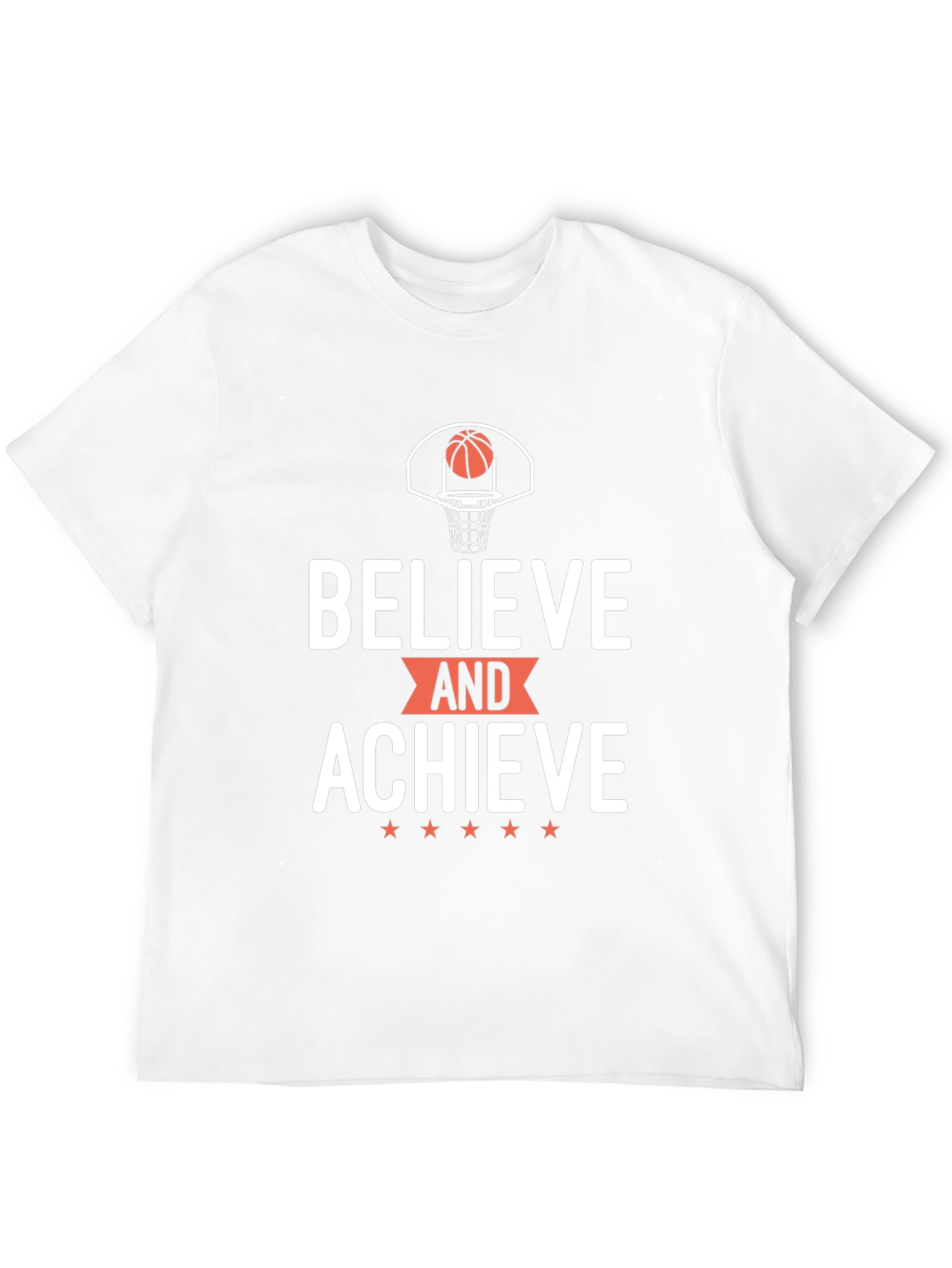 Believe and Achieve Basketball Graphic Tee